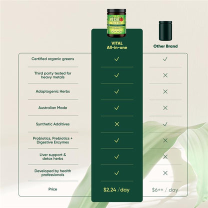 Vital All In One Lemon & Ginger Powder 300g