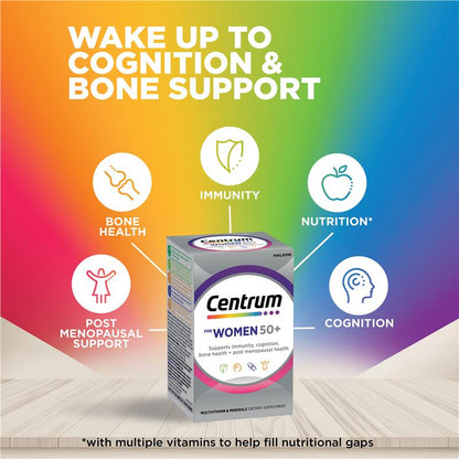 Centrum For Women 50+ 90 Tablets Exclusive Size