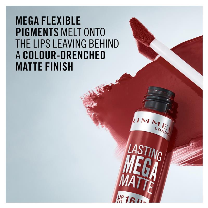 Rimmel London Mega Matte Liquid Lip 500 Firestarter