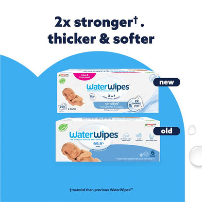 WaterWipes Baby & Newborn Sensitive Wipes 360 Pack