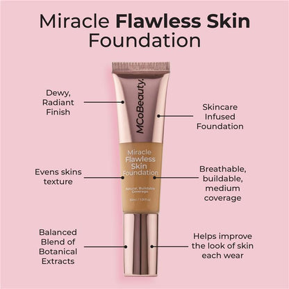 MCoBeauty Miracle Flawless Skin Foundation Natural Ivory