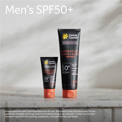 Cancer Council SPF50+ Hydrating Sunscreen For Men 100ml