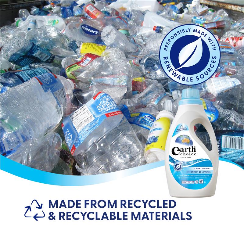 Earth Choice Ultra Concentrate Laundry Liquid 1 Litre - Natural Stain Fighter