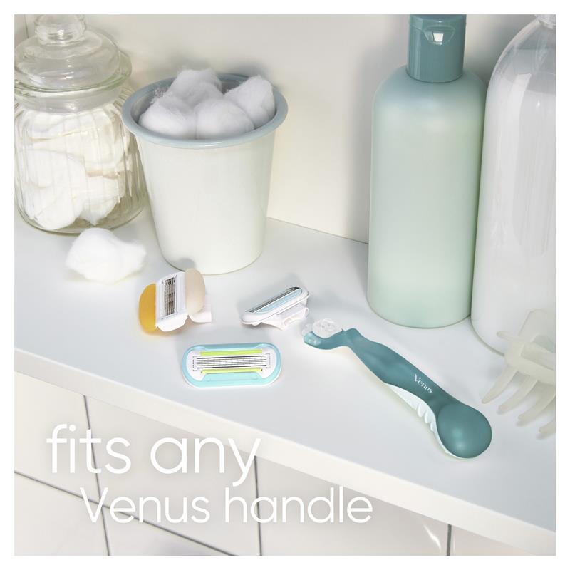 Gillette Venus 3-Blade Smooth Pivoting Razor Refills, 4-Pack