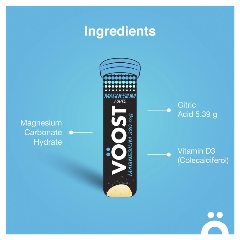 Voost Magnesium Forte Effervescent Tablets 10 Pack