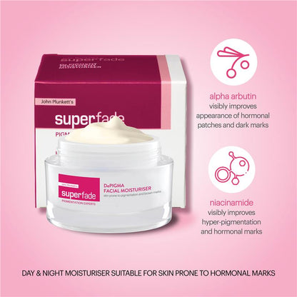 John Plunketts SuperFade De Pigment Treatment Moisturiser 50g