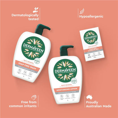 DermaVeen Daily Nourish Soap Free Wash 1L