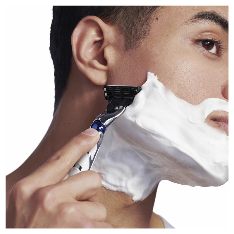 Gillette Mach3 Turbo Razor Cartridges 4-Pack – 3D Shave, 15 Uses