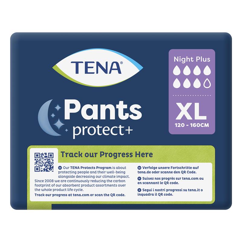 Tena Protect+ Plus Night Incontinence Pants XL - 10 Pants