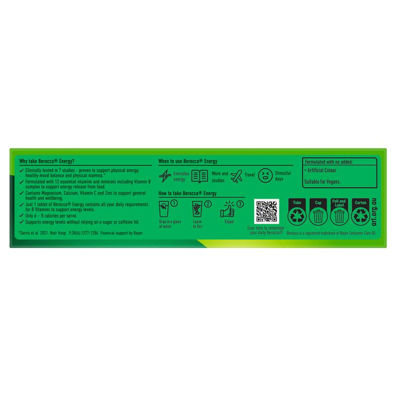Berocca Energy Original Berry 15 Effervescent Tablets