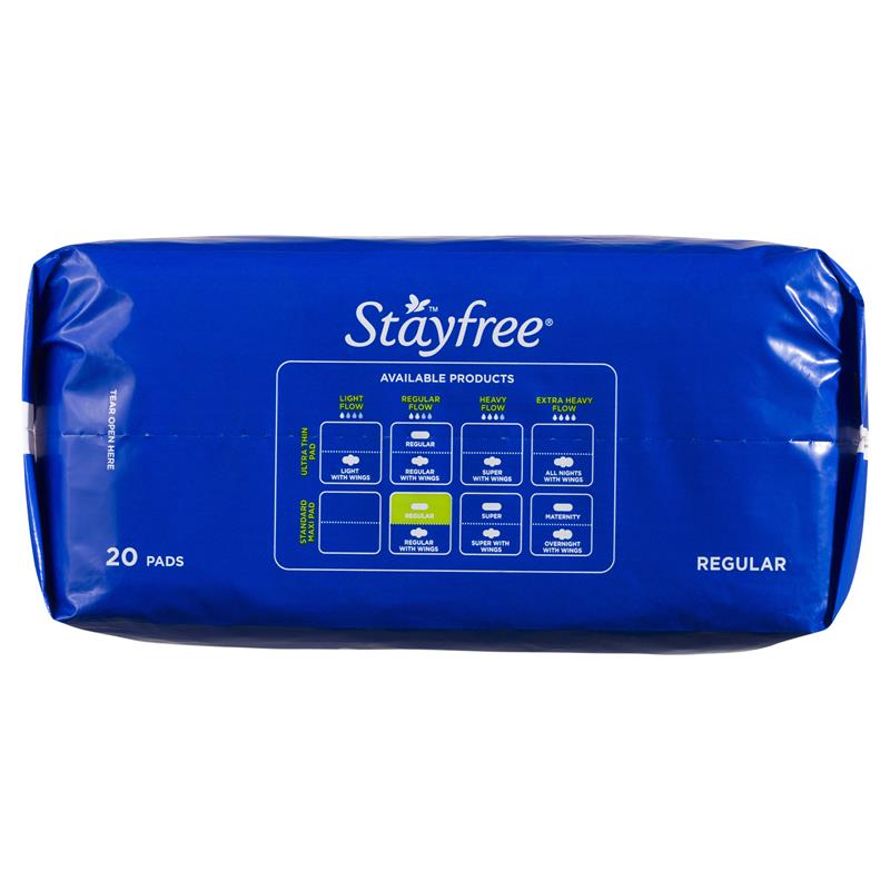 Stayfree Regular Sanitary Pads 20 Pack