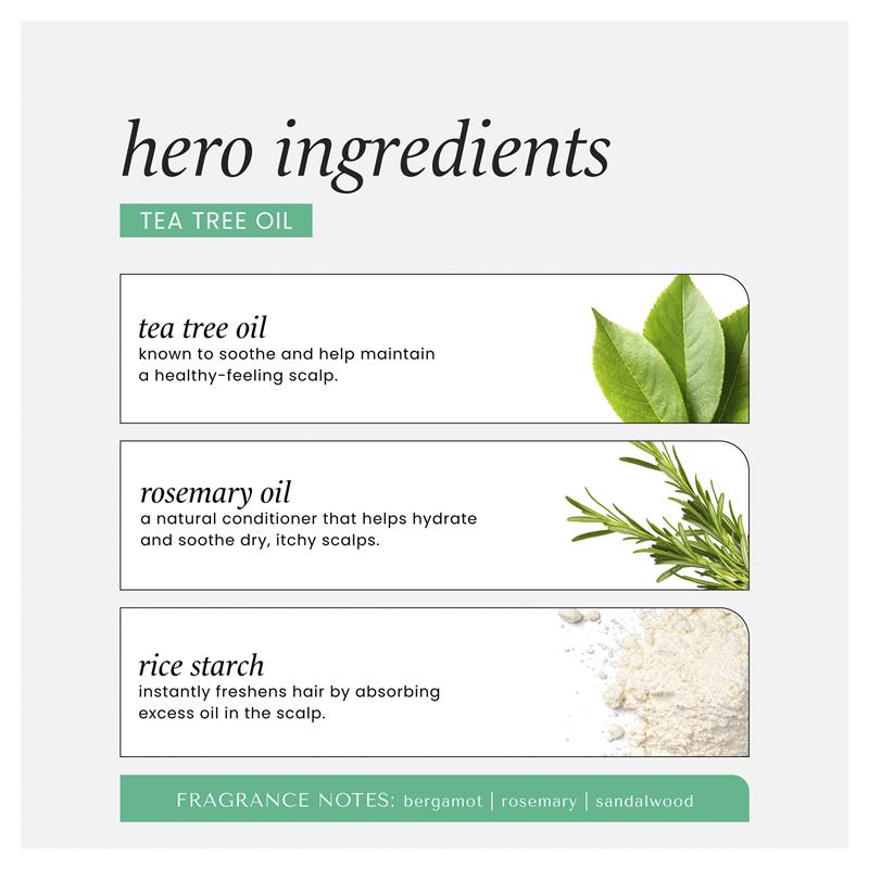 Hask Tea Tree & Rosemary Scalp Detox Dry Shampoo 122g