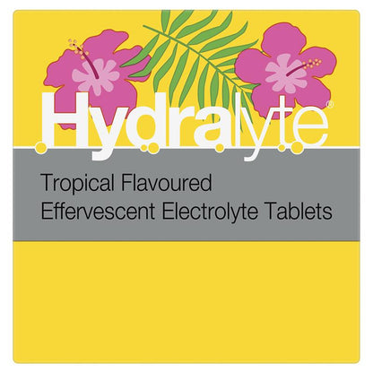 Hydralyte Electrolyte Effervescent Tropical 20 Tablets