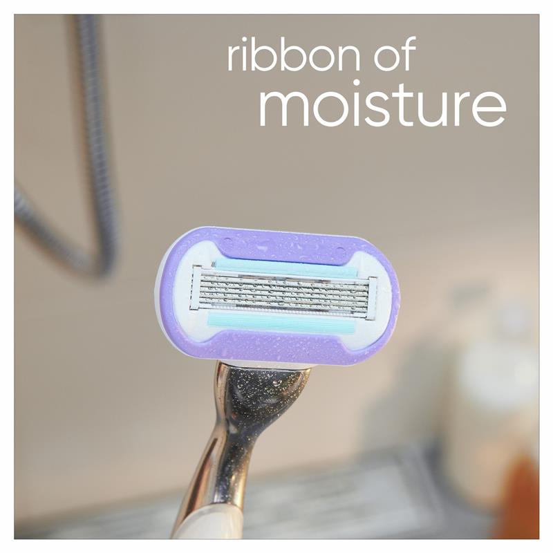 Gillette Venus Deluxe Smooth Platinum Razor + 2 Blade Refills - Women's Shaving Essentials