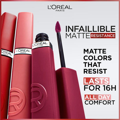 L'Oreal Paris Infallible Le Matte Resistance Liquid Lipstick 240 Road Tripping