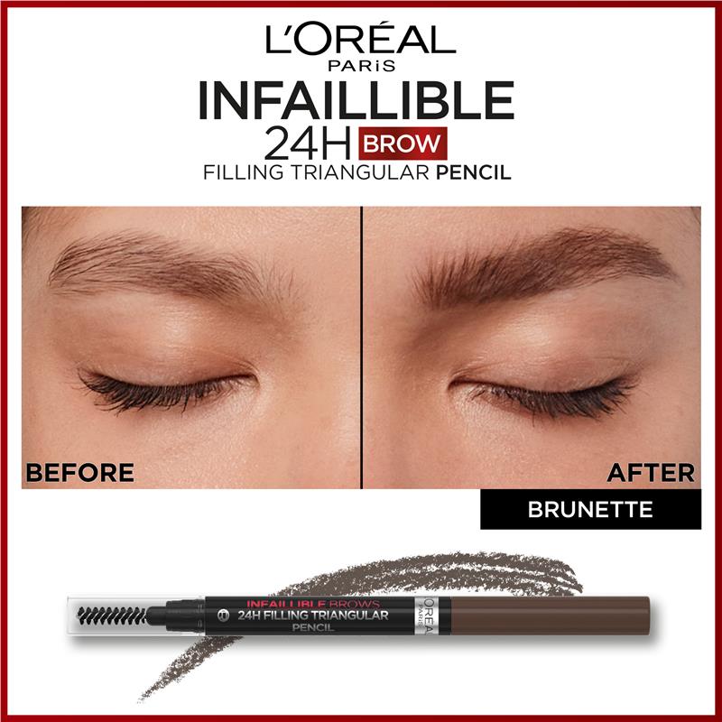 L'Oreal Paris Infallible Brows 24H Filling Triangular Pencil 3.0 Brunette