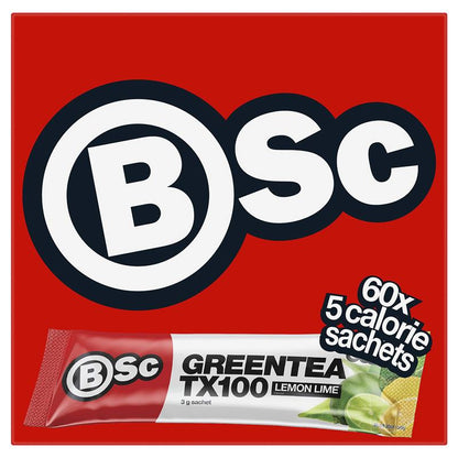 BSc Green Tea TX100 Lemon Lime 60 x 3g Serv