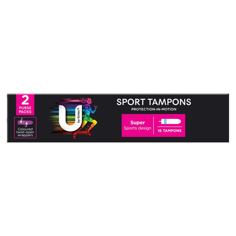 U By Kotex Sport Super Tampons 16 Pack