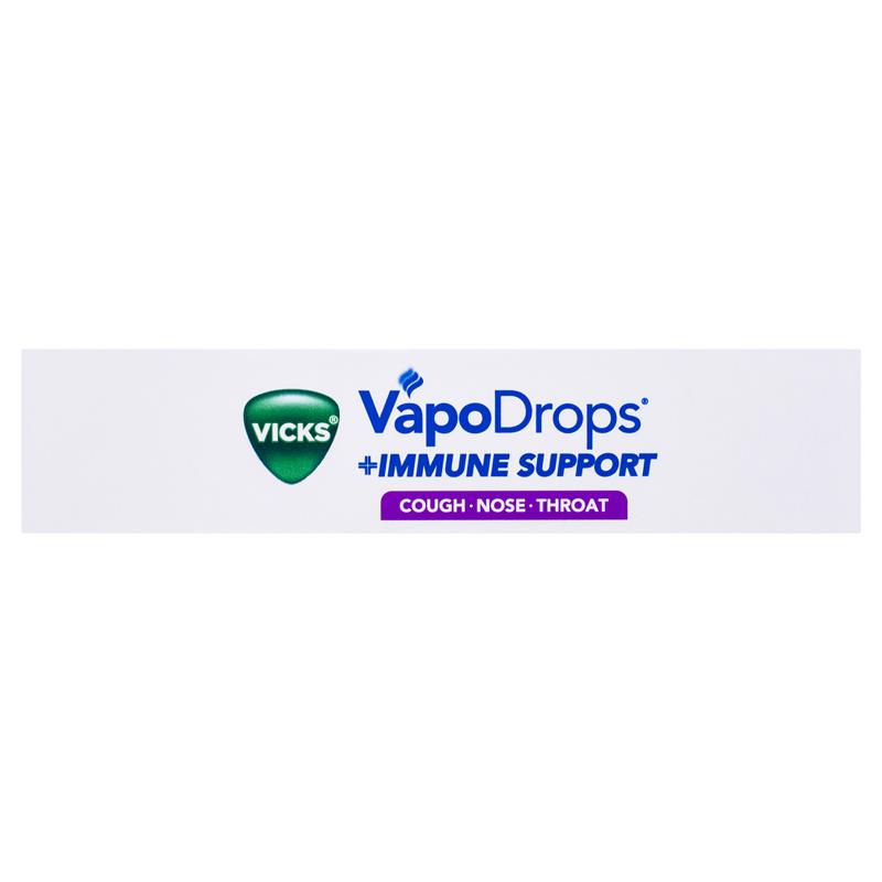 Vicks VapoDrops Immune Support Blackcurrant 16 Lozenges - With Zinc & Vitamin C