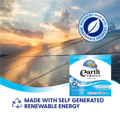 Earth Choice Laundry Powder Dual Format 1kg - Eco-Conscious Stain Removal