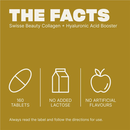 Swisse Beauty Collagen + Hyaluronic Acid Booster 160 Tablets Exclusive Size