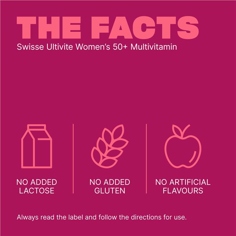 Swisse Womens Multivitamin 50+ 60 Tablets