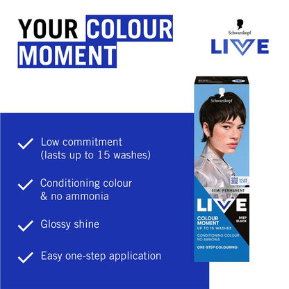 Schwarzkopf LIVE Colour Deep Black Semi Permanent 75ml