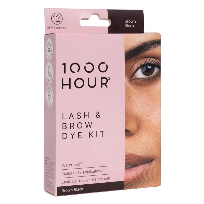 1000 Hour Eyelash & Brow Dye Kit Brown/Black