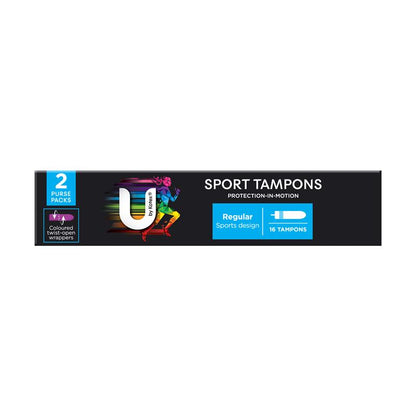 U By Kotex Sport Tampons Regular 16 Pack