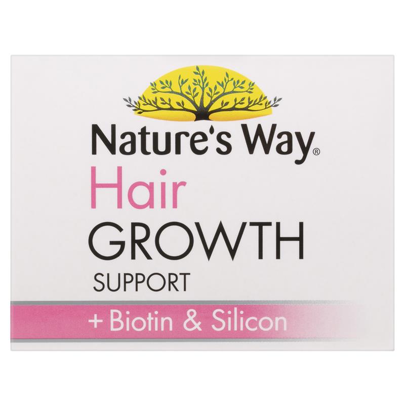 Nature's Way Hair Growth Support with Biotin & Silicon - 30 Tablets