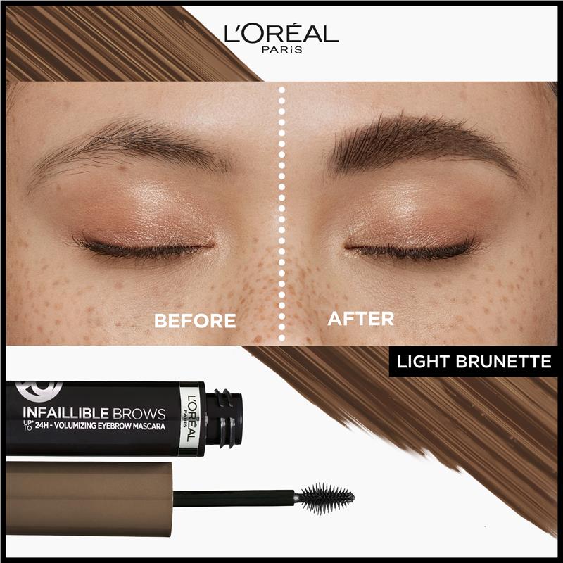 L'Oreal Paris Infallible Brows Volumizing Eyebrow Mascara 5.0 Light Brunette