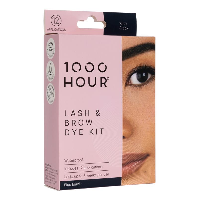 1000 Hour Eyelash & Brow Dye Kit Blue/Black