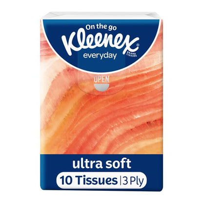 Kleenex Ultra Soft Pocket Tissues - 10 Tissues for On-the-Go Comfort