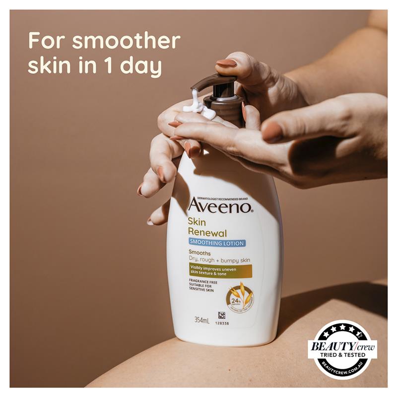 Aveeno Skin Renewal Smoothing Fragrance Free Body Lotion 354ml - Hydrating Skin Care