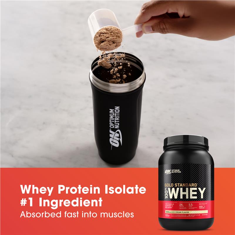 Optimum Nutrition Gold Standard 100% Whey Protein - Vanilla Ice Cream (907g)