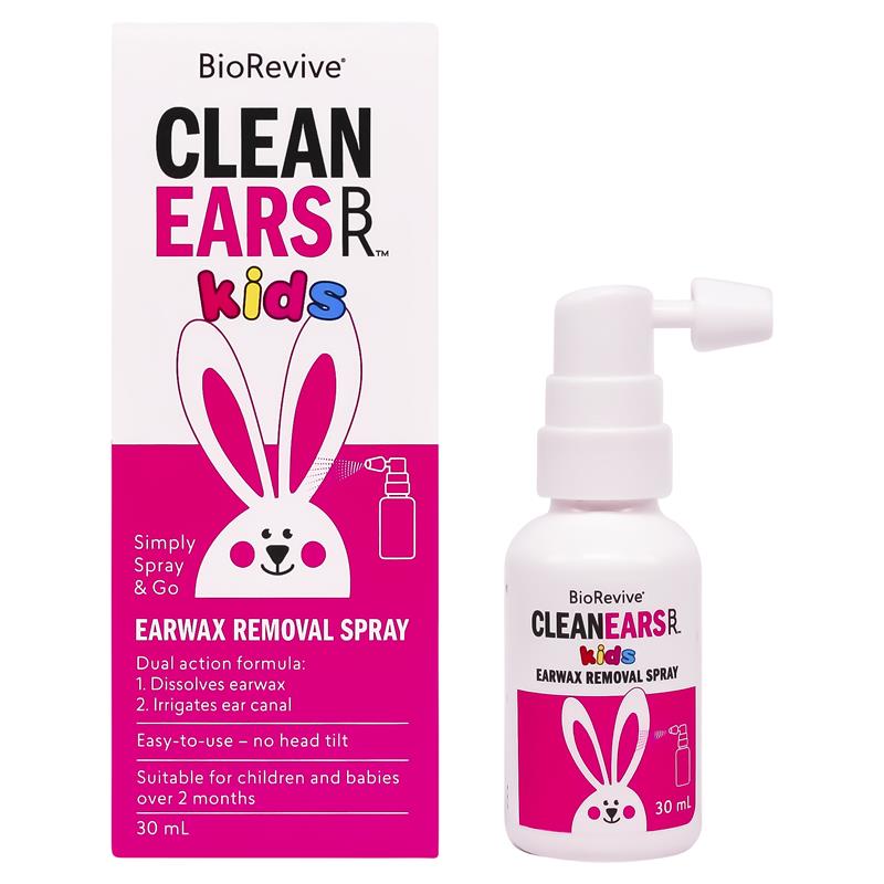 BioRevive Clean Ears Kids Spray - 30ml for Gentle Ear Care