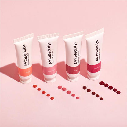 MCoBeauty Cheek & Lip Tint Assorted Blush Red & Rose Glow NEW