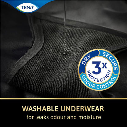 TENA Washable Absorbent Underwear Classic Noir - Size 18-20