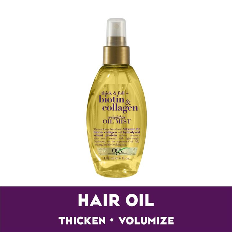 OGX Biotin & Collagen Volumising Weightless Oil Mist 118mL