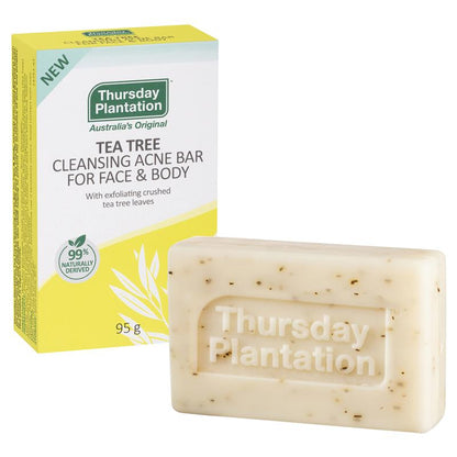 Thursday Plantation Tea Tree Cleansing Acne Bar for Face & Body 95g