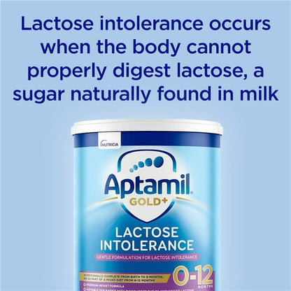 Aptamil Gold+ Lactose Intolerance Baby Infant Formula From Birth to 12 Months 900g