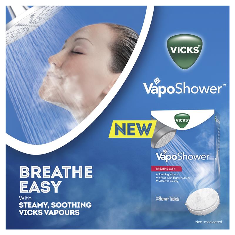 Vicks VapoShower 3 Pack