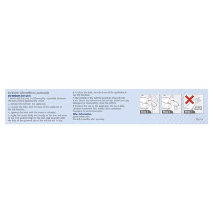 Canesten Once Daily Antifungal Athletes Foot Cream with Applicator 15g