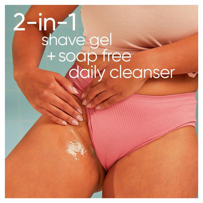 Gillette Venus 2-in-1 Cleanser & Shave Gel for Pubic Hair & Skin 190ml