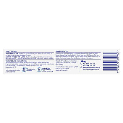Sensodyne Toothpaste Complete Care + Smart Clean Extra Fresh 100g