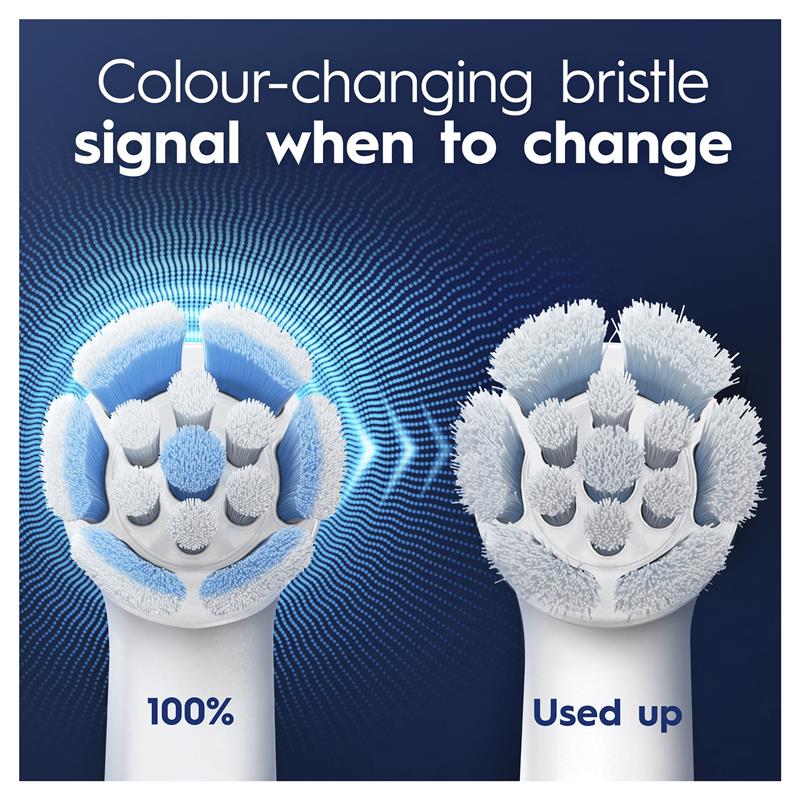 Oral-B iO Clean & Gum Protect Brush Head Refills - White, 4 Pack