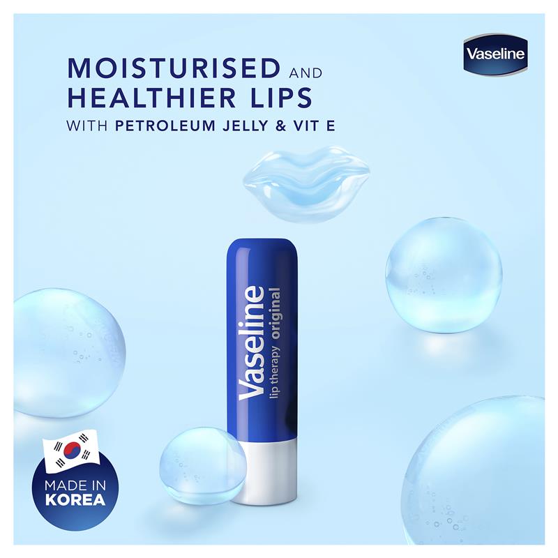 Vaseline Lip Balm Original Stick 4.8g - Essential Moisture for Healthy Lips