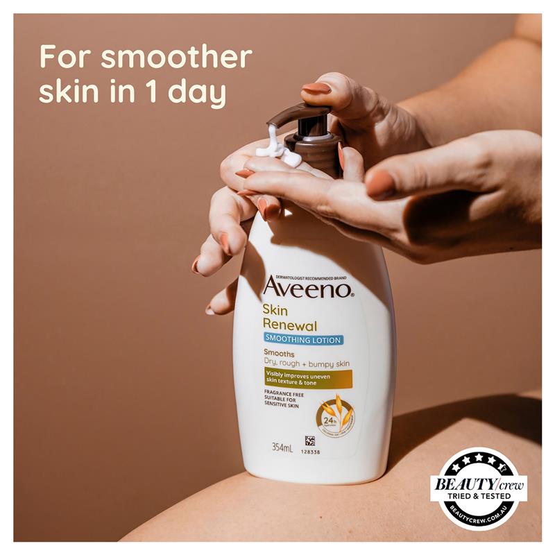 Aveeno Skin Renewal Smoothing Fragrance Free Body Lotion 354ml