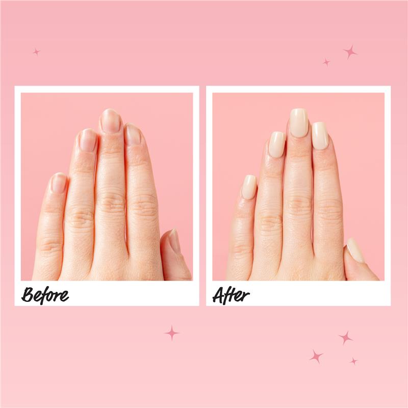 Glam By Manicare Glam Ready Pre-Glued Nails Barefoot In Bail 30 Pieces