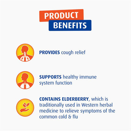Bisolvon Cough Relief + Immune Support Cough Syrup for Kids + Adults - 200mL